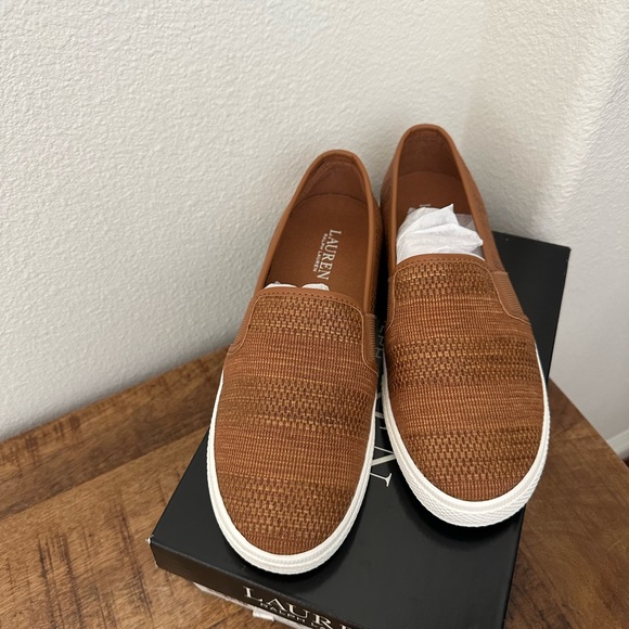 Lauren Ralph Lauren Jinny tan slip on sneakers - Picture 5 of 9